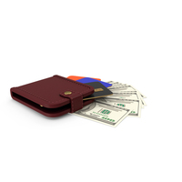 Purse With Banknotes And Bank Cards PNG & PSD Images