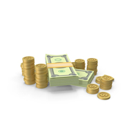 Money With Coins PNG & PSD Images