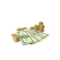 Money With Coins PNG & PSD Images