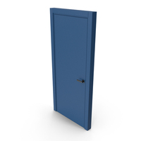Blue Modern Door PNG & PSD Images