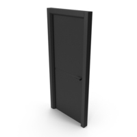Black Modern Interior Door PNG & PSD Images