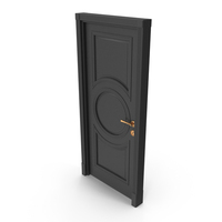 Black Modern Classic Interior Door PNG & PSD Images