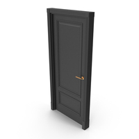 Black Modern Classic Interior Door PNG & PSD Images