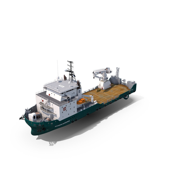 Construction Vessel and Offshore Pipe Shear Cutter PNG & PSD Images
