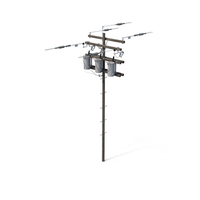 High Voltage Utility Pole And Line Insulators PNG & PSD Images