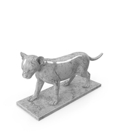 Marble Bronze Lion Cub Sculpture PNG & PSD Images