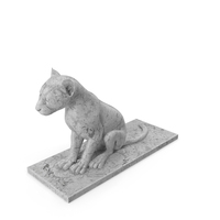 Marble Statue Of Leopard Cub PNG & PSD Images