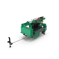 Mobile International Drilling Rig of Mechanical Type Green PNG & PSD Images