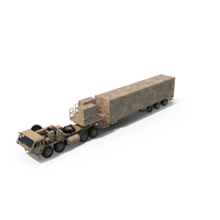 Missile Launcher Sand Camo With Truck PNG & PSD Images