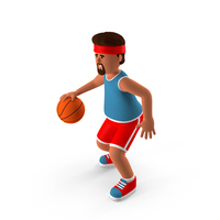 Basketball Player Dribbles With Ball PNG & PSD Images
