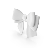 White Double Bow PNG & PSD Images