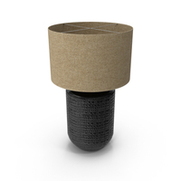 Matilde Table Lamp With Burlap Drum Shade PNG & PSD Images