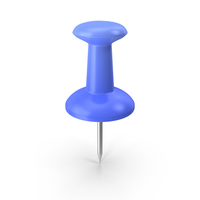 Blue Push Pin Icon PNG & PSD Images