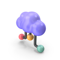 Cloud Multiple Connections Icon PNG & PSD Images