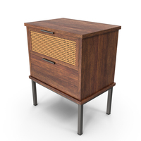 Abram Nightstand Brown PNG & PSD Images