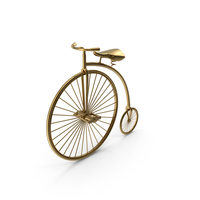 Gold Vintage Bicycle PNG & PSD Images