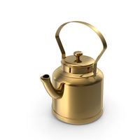 Gold VintageTeapot PNG & PSD Images