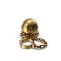 Gold Ball And Chain PNG & PSD Images