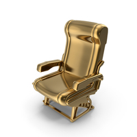 Gold Airplane Passenger Seat PNG & PSD Images