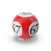 Bingo Ball 67 PNG & PSD Images