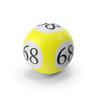 Bingo Ball 68 PNG & PSD Images