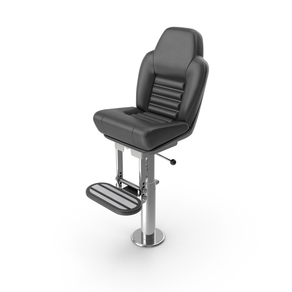 Captains Chair Helm Boat Seat No Arms Black PNG & PSD Images