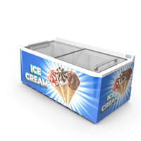 Frosted Ice Cream Freezer PNG & PSD Images