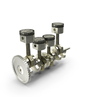 Internal Combustion Engine Pistons And Crankshaft PNG & PSD Images