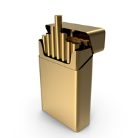 Gold Cigarette Box PNG & PSD Images