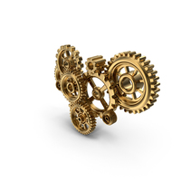 Gold Gears PNG & PSD Images