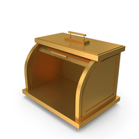 Open Door Bread Box Gold PNG & PSD Images