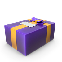 Colourful Label Gift Box Present PNG & PSD Images