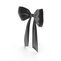 Black Silk Bow PNG & PSD Images