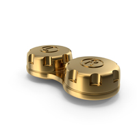Gold Contact Lens Case PNG & PSD Images