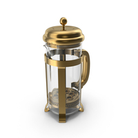 Gold French Press PNG & PSD Images