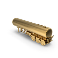 Gold Gas Tank Truck PNG & PSD Images