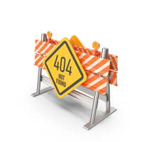 404 Not Found Traffic Barrier PNG & PSD Images