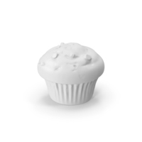 Monochrome Cupcake PNG & PSD Images