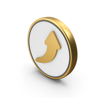 Arrow Up Direction Coin PNG & PSD Images