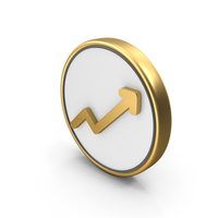 Arrow Up Profit Coin PNG & PSD Images
