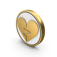 Heart Break Coin PNG & PSD Images