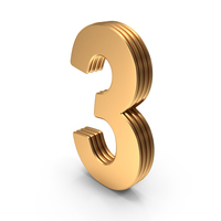 Number Digit 3 PNG & PSD Images