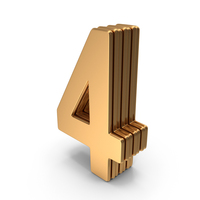 Number Digit 4 PNG & PSD Images