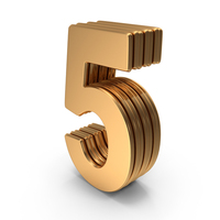 Number Digit 5 PNG & PSD Images