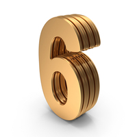 Number Digit 6 PNG & PSD Images