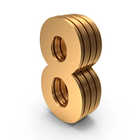 Number Digit 8 PNG & PSD Images