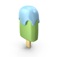 Melted Ice Cream In Stick PNG & PSD Images