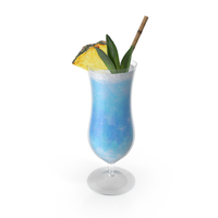 Beach Cocktail Blue PNG & PSD Images