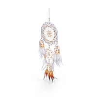 Dream Catcher With Feathers And Beads Five Rings PNG & PSD Images