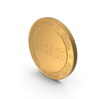 BRICS Coin Gold PNG & PSD Images